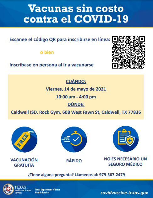 COVID-19 Free Vaccinations in Spanish